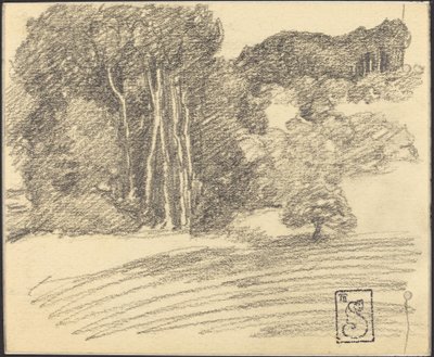 Skogen vid Courdemanche av Théophile Alexandre Steinlen