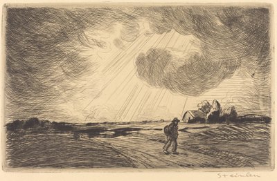 Åskstorm av Théophile Alexandre Steinlen