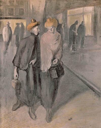 Arbetande kvinnor, omkring 1900 (teckning) av Théophile Alexandre Steinlen