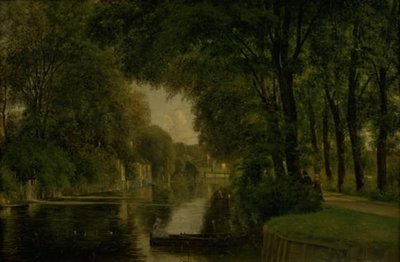 En kanal. Frederiksværk, Själland av Thorald Brendstrup