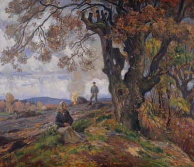 Brasa av trädgårdsskräp av Thorolf Holmboe