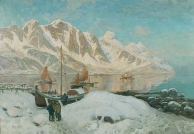 Nordnorge (olja på duk) av Thorolf Holmboe