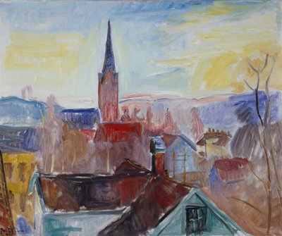 Kyrktorn, Lillehammer av Thorvald Erichsen