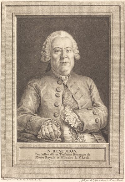 N. Beaujeon av Thérèse Éléonore Lingée after Charles Nicolas Cochin II