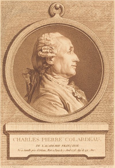 Charles Pierre Colardeau av Thérèse Éléonore Lingée after Louis Rolland Trinquesse