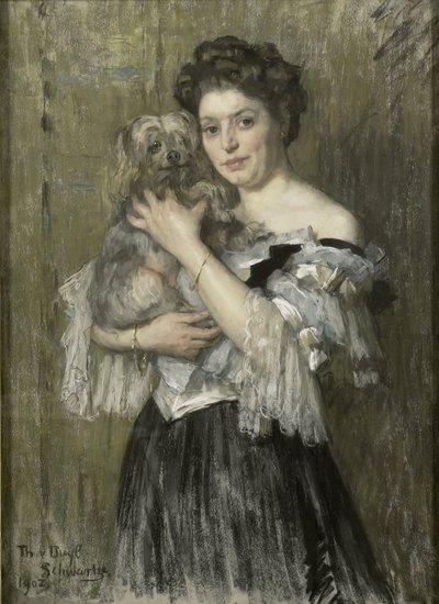 Mary Catherine Josephine Jordan (1866-1948). Hustru till målaren George Hendrik Breitner av Thérèse Schwartze