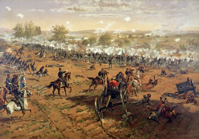 Slaget vid Gettysburg av Thure de (after) Thulstrup