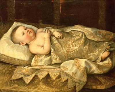 Porträtt av prins Leopold de Medici som en baby av Tiberio di Tito
