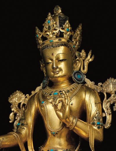 Imperialistisk figur av Avalokiteshvara av Tibetan School