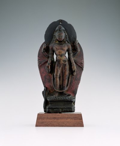 Jatamukuta Lokesvara, 1000-1100-talet (trä och pigment) av Tibetan School
