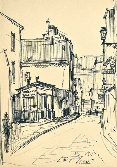 Chevalier de la Barre Street (Paris) av Tibor Dengyel