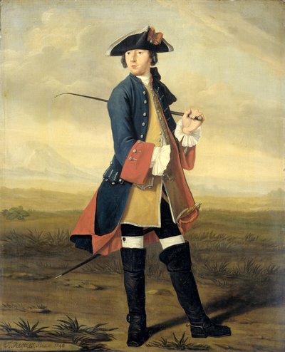 Porträtt av Ludolf Backhuysen II av Tibout Regters
