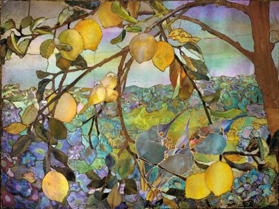 Favrile mosaikpanel, ca 1910 av Tiffany Studios