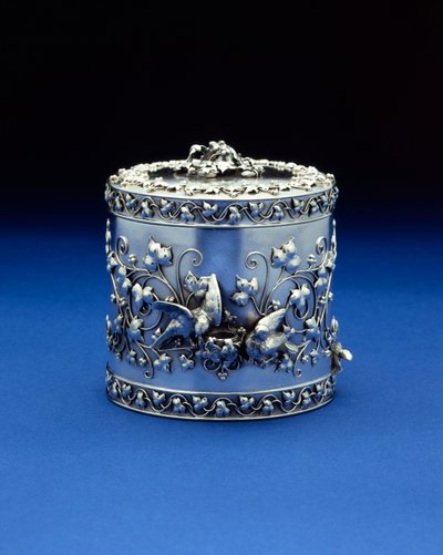 En cylindrisk låda av Tiffany & Co, ca 1870-185 (silver) av Tiffany and Company