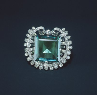 Hooker Emerald, 1950 (smaragd och diamanter i platina) av Tiffany und Company