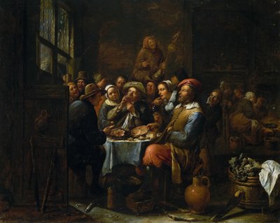 Interiör av en krog, ca. 1650-1660. av Tilborgh
