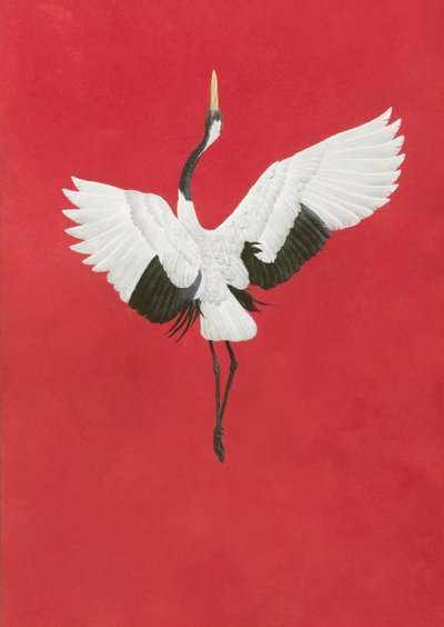 Dansen-röd, vattenfärg och gouache på bågar 640gsm papper, 96 x 66 cm av Tim Hayward