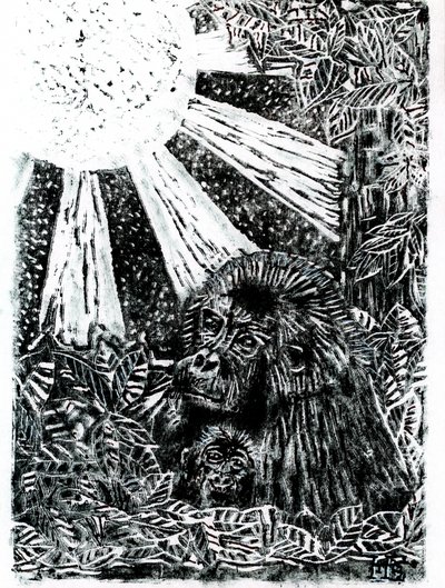 Djungelgorillafamiljen av Tim Hoinkis