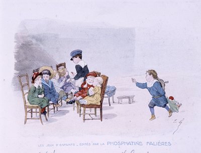 Barnspel: Skolan - dess. de Lobrichon, red. av Phosphatine Falières, v.1920 av Timoleon Marie Lobrichon