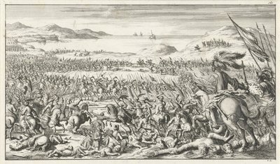 Slaget vid Ascalon den 12 augusti 1099, 1683 av Timotheus Ten Hoorn