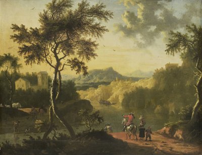 Italienskt landskap av Timotheus de Graef (attributed to)