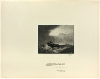 Fiskebåtar utanför Yarmouth, från Old English Masters av Timothy Cole