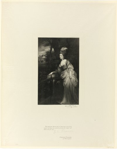 Georgiana, hertiginna av Devonshire, från Old English Masters av Timothy Cole