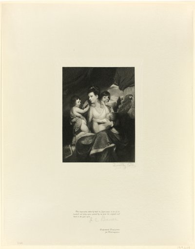 Lady Cockburn med familj, från Old English Masters av Timothy Cole