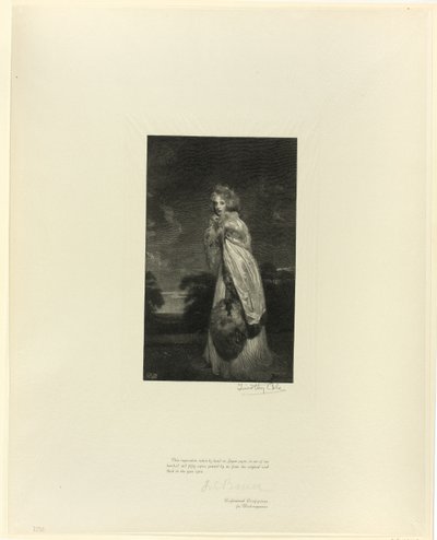 Lady Derby (Miss Farren), från Old English Masters av Timothy Cole