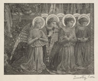 Gamla italienska mästare: Änglarnas grupp, 1888-1892. av Timothy Cole