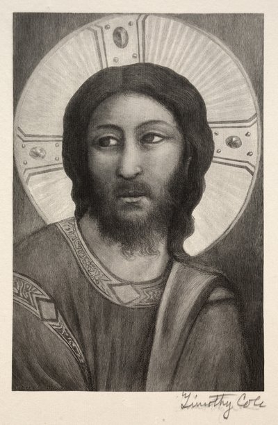 Gamla italienska mästare: Kristi huvud, 1888-1892. av Timothy Cole