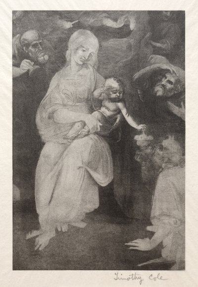Gamla italienska mästare: Madonna och barn, 1888-1892. av Timothy Cole