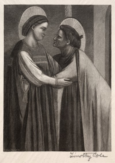 Gamla italienska mästare: Mary och Elisabeth, 1886. av Timothy Cole
