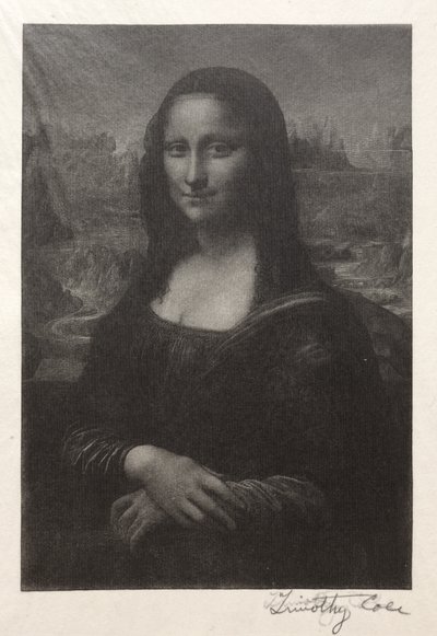 Gamla italienska mästare: Mona Lisa, 1888-1892. av Timothy Cole