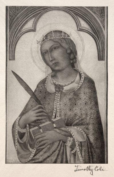 Gamla italienska mästare: St. Katarina av Alexandria, 1888-1892. av Timothy Cole