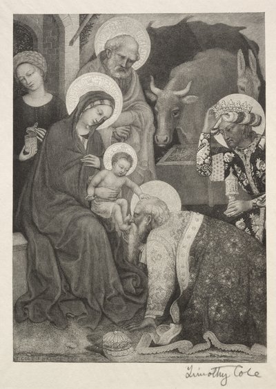 Old Italian Masters: The Adoration of the Magi, 1887. av Timothy Cole