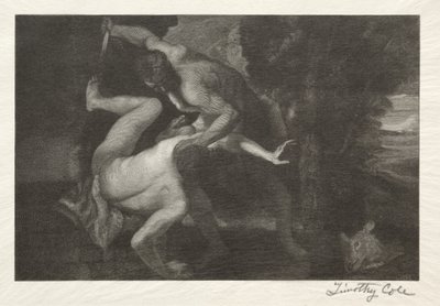 Gamla italienska mästare: Abels död, 1892. av Timothy Cole