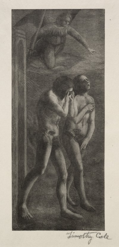 Old Italian Masters: The Expulsion from Paradise, 1888. av Timothy Cole