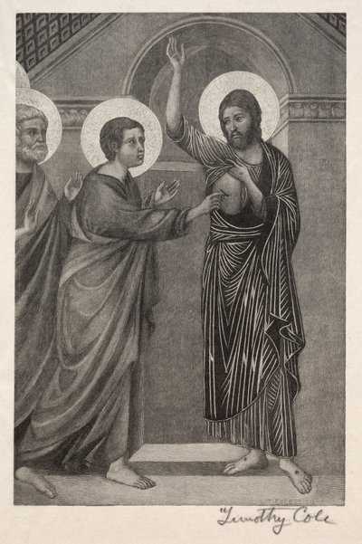 Gamla italienska mästare: The Incredulity of St. Thomas, 1888-1892. av Timothy Cole