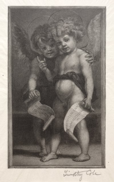 Gamla italienska mästare: Två barnänglar, 1888-1892. av Timothy Cole