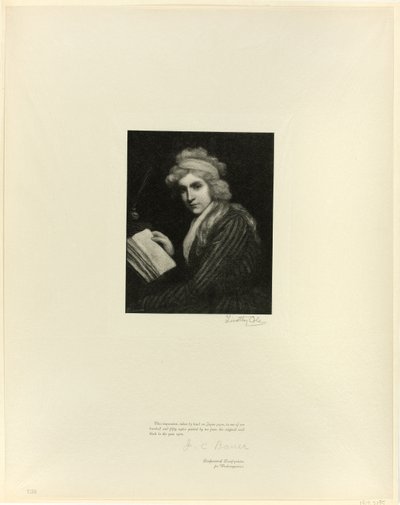 Porträtt av Mary Wollstonecraft, från Old English Masters av Timothy Cole