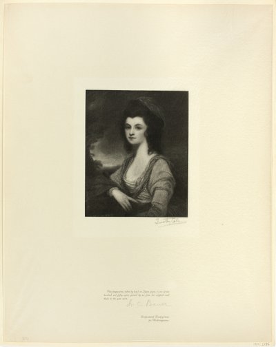 Porträtt av Mrs Davies, från Old English Masters av Timothy Cole