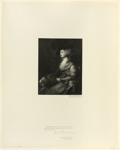 Porträtt av Mrs Siddons, från Old English Masters av Timothy Cole