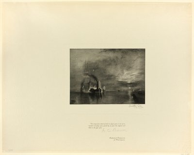 The Fighting Téméraire, från Old English Masters av Timothy Cole