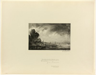 Waterloo Bridge (en skiss), från Old English Masters av Timothy Cole