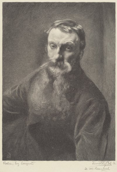 Rodin av Timothy Cole after John Singer Sargent