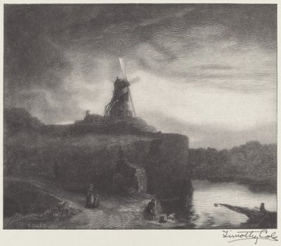 Kvarnen av Timothy Cole after Rembrandt van Rijn