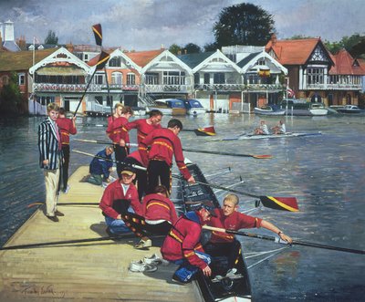 Towards the Boathouses, Henley, 1997 av Timothy Easton