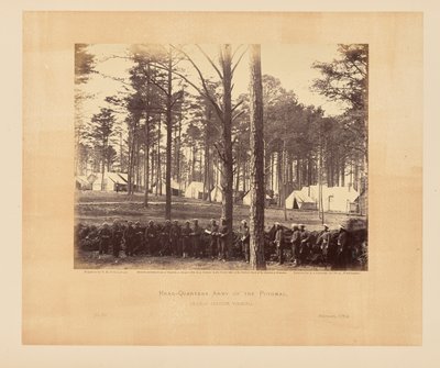 Huvudkvarter Potomacarmén, Brandy Station, Virginia av Timothy H. OSullivan