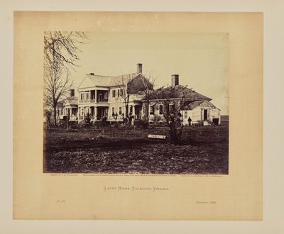 Lacey House, Falmouth, Virginia av Timothy H. OSullivan